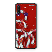 Thumbnail for Huawei Y6p Candy Cane θήκη από τη Smartfits με σχέδιο στο πίσω μέρος και μαύρο περίβλημα | Smartphone case with colorful back and black bezels by Smartfits