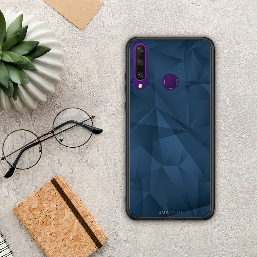 Geometric Blue Abstract - Huawei Y6p case