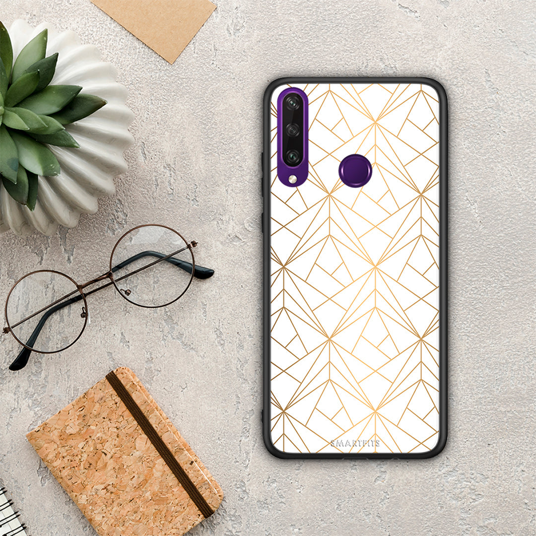 Geometric Luxury White - Huawei Y6P case