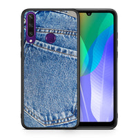 Thumbnail for Θήκη Huawei Y6p Jeans Pocket από τη Smartfits με σχέδιο στο πίσω μέρος και μαύρο περίβλημα | Huawei Y6p Jeans Pocket case with colorful back and black bezels