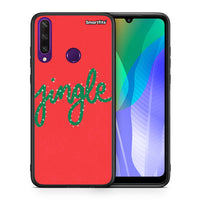 Thumbnail for Θήκη Huawei Y6p Jingle Xmas από τη Smartfits με σχέδιο στο πίσω μέρος και μαύρο περίβλημα | Huawei Y6p Jingle Xmas case with colorful back and black bezels