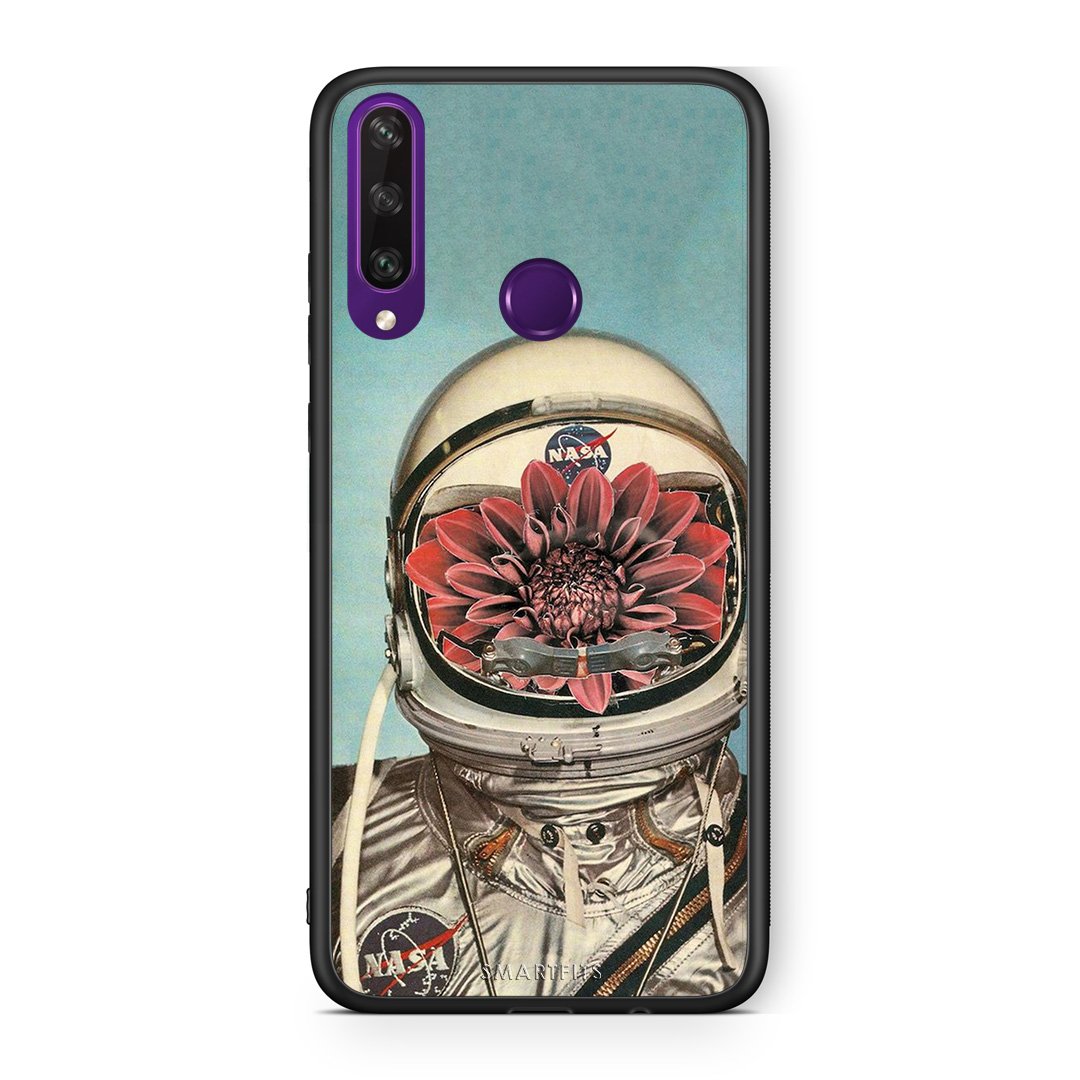 Huawei Y6p Nasa Bloom θήκη από τη Smartfits με σχέδιο στο πίσω μέρος και μαύρο περίβλημα | Smartphone case with colorful back and black bezels by Smartfits