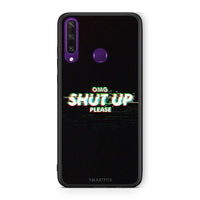 Thumbnail for Huawei Y6p OMG ShutUp θήκη από τη Smartfits με σχέδιο στο πίσω μέρος και μαύρο περίβλημα | Smartphone case with colorful back and black bezels by Smartfits