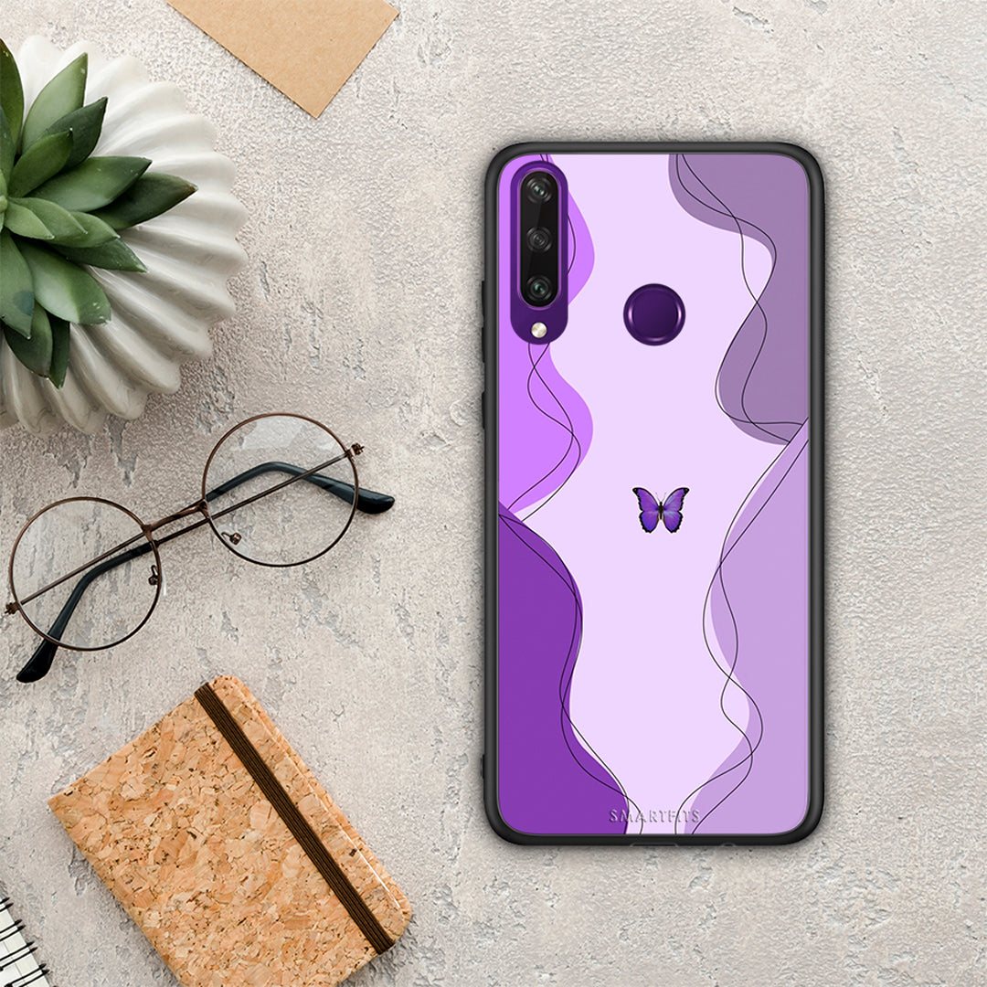 Purple Mariposa - Huawei Y6p case