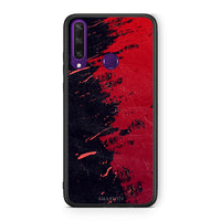 Thumbnail for Huawei Y6p Red Paint Θήκη Αγίου Βαλεντίνου από τη Smartfits με σχέδιο στο πίσω μέρος και μαύρο περίβλημα | Smartphone case with colorful back and black bezels by Smartfits
