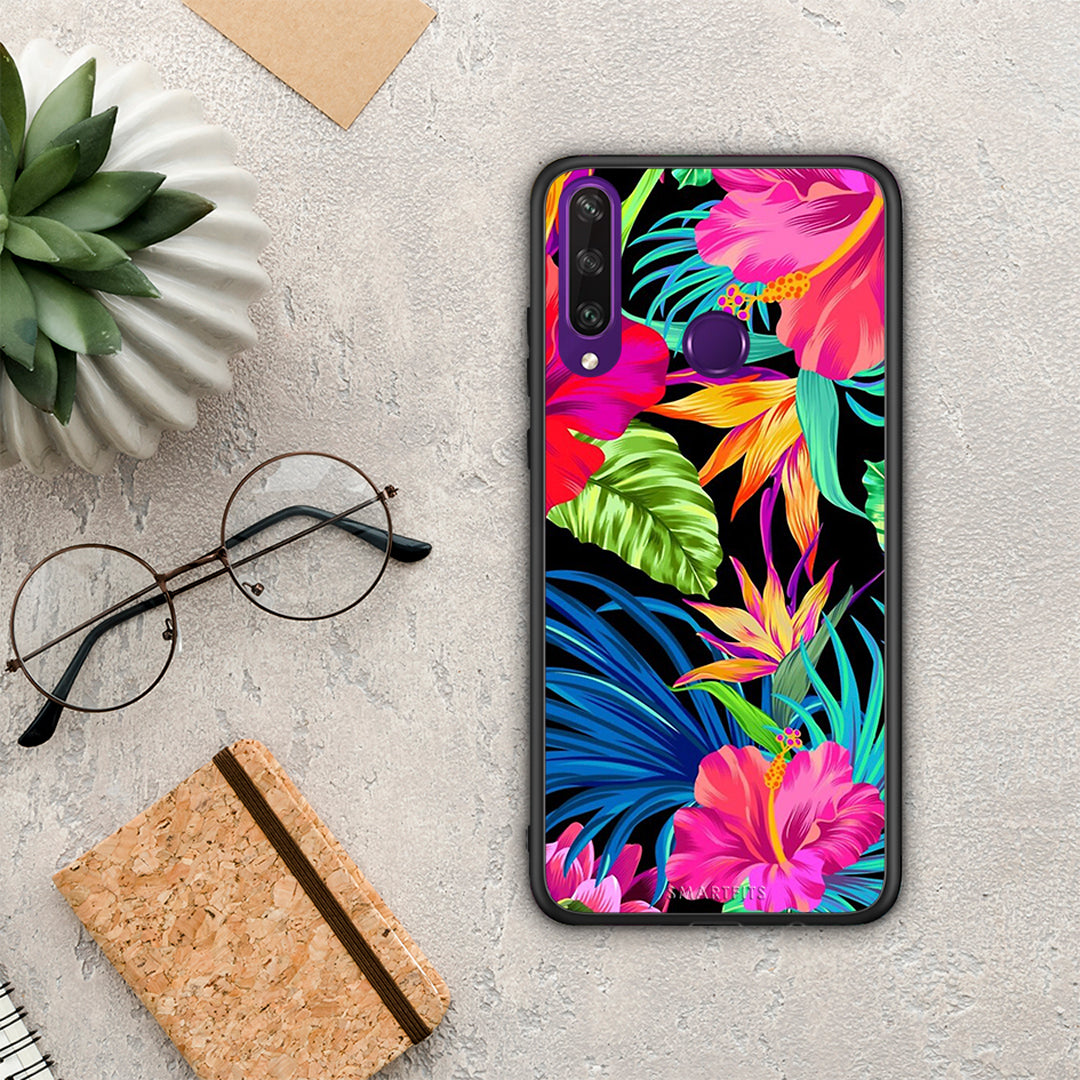 Tropical Flowers - Huawei Y6p case