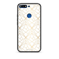 Thumbnail for 111 - Huawei Y7 2018 Luxury White Geometric case, cover, bumper
