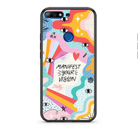 Thumbnail for Huawei Y7 2018 Manifest Your Vision θήκη από τη Smartfits με σχέδιο στο πίσω μέρος και μαύρο περίβλημα | Smartphone case with colorful back and black bezels by Smartfits