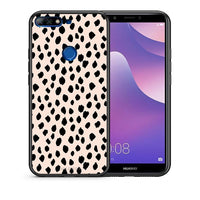 Thumbnail for Θήκη Huawei Y7 2018 New Polka Dots από τη Smartfits με σχέδιο στο πίσω μέρος και μαύρο περίβλημα | Huawei Y7 2018 New Polka Dots case with colorful back and black bezels