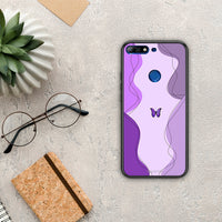 Thumbnail for Purple Mariposa - Huawei Y7 2018 / Prime Y7 2018 / Honor 7C case