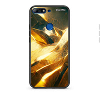 Thumbnail for Huawei Y7 2018 Real Gold θήκη από τη Smartfits με σχέδιο στο πίσω μέρος και μαύρο περίβλημα | Smartphone case with colorful back and black bezels by Smartfits