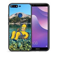 Thumbnail for Θήκη Huawei Y7 2018 Summer Happiness από τη Smartfits με σχέδιο στο πίσω μέρος και μαύρο περίβλημα | Huawei Y7 2018 Summer Happiness case with colorful back and black bezels