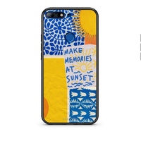 Thumbnail for Huawei Y7 2018 Sunset Memories Θήκη από τη Smartfits με σχέδιο στο πίσω μέρος και μαύρο περίβλημα | Smartphone case with colorful back and black bezels by Smartfits