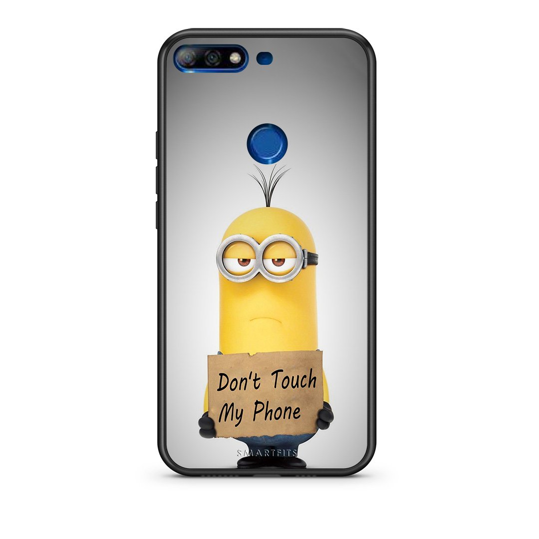 4 - Huawei Y7 2018 Minion Text case, cover, bumper
