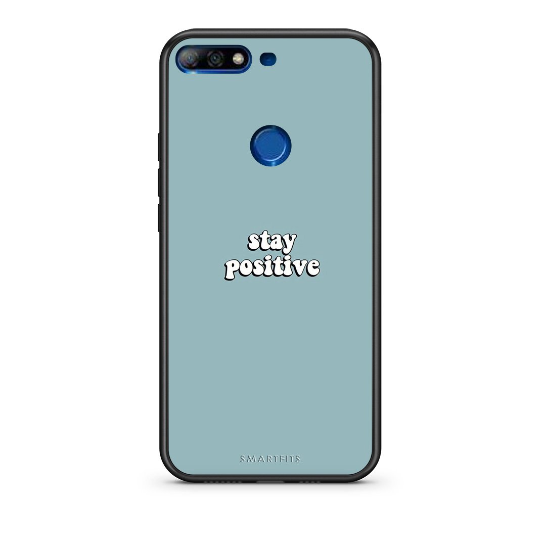 4 - Huawei Y7 2018 Positive Text case, cover, bumper