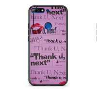 Thumbnail for Huawei Y7 2018 Thank You Next Θήκη Αγίου Βαλεντίνου από τη Smartfits με σχέδιο στο πίσω μέρος και μαύρο περίβλημα | Smartphone case with colorful back and black bezels by Smartfits