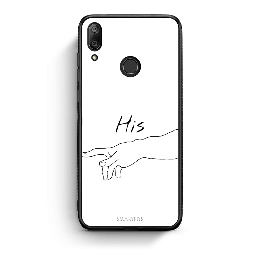 Huawei Y7 2019 Aeshetic Love 2 Θήκη Αγίου Βαλεντίνου από τη Smartfits με σχέδιο στο πίσω μέρος και μαύρο περίβλημα | Smartphone case with colorful back and black bezels by Smartfits