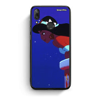 Thumbnail for Huawei Y7 2019 Alladin And Jasmine Love 2 θήκη από τη Smartfits με σχέδιο στο πίσω μέρος και μαύρο περίβλημα | Smartphone case with colorful back and black bezels by Smartfits