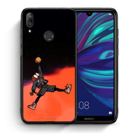 Thumbnail for Θήκη Huawei Y7 2019 Basketball Hero από τη Smartfits με σχέδιο στο πίσω μέρος και μαύρο περίβλημα | Huawei Y7 2019 Basketball Hero case with colorful back and black bezels
