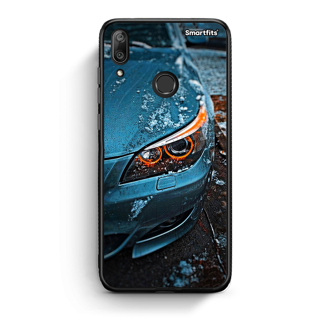 Huawei Y7 2019 Bmw E60 Θήκη από τη Smartfits με σχέδιο στο πίσω μέρος και μαύρο περίβλημα | Smartphone case with colorful back and black bezels by Smartfits