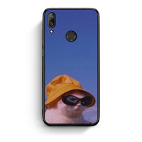 Thumbnail for Huawei Y7 2019 Cat Diva θήκη από τη Smartfits με σχέδιο στο πίσω μέρος και μαύρο περίβλημα | Smartphone case with colorful back and black bezels by Smartfits