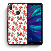 Thumbnail for Θήκη Huawei Y7 2019 Cherry Summer από τη Smartfits με σχέδιο στο πίσω μέρος και μαύρο περίβλημα | Huawei Y7 2019 Cherry Summer case with colorful back and black bezels