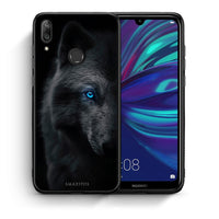 Thumbnail for Θήκη Huawei Y7 2019 Dark Wolf από τη Smartfits με σχέδιο στο πίσω μέρος και μαύρο περίβλημα | Huawei Y7 2019 Dark Wolf case with colorful back and black bezels