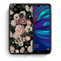 Thumbnail for Θήκη Huawei Y7 2019 Wild Roses Flower από τη Smartfits με σχέδιο στο πίσω μέρος και μαύρο περίβλημα | Huawei Y7 2019 Wild Roses Flower case with colorful back and black bezels