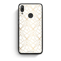 Thumbnail for 111 - Huawei Y7 2019 Luxury White Geometric case, cover, bumper