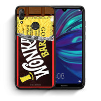 Thumbnail for Θήκη Huawei Y7 2019 Golden Ticket από τη Smartfits με σχέδιο στο πίσω μέρος και μαύρο περίβλημα | Huawei Y7 2019 Golden Ticket case with colorful back and black bezels
