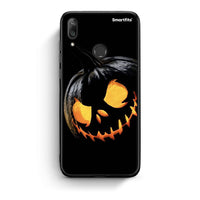 Thumbnail for Huawei Y7 2019 Halloween Scary Pumpkin Θήκη από τη Smartfits με σχέδιο στο πίσω μέρος και μαύρο περίβλημα | Smartphone case with colorful back and black bezels by Smartfits