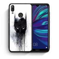 Thumbnail for Θήκη Huawei Y7 2019 Paint Bat Hero από τη Smartfits με σχέδιο στο πίσω μέρος και μαύρο περίβλημα | Huawei Y7 2019 Paint Bat Hero case with colorful back and black bezels