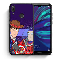 Thumbnail for Θήκη Huawei Y7 2019 Infinity Story από τη Smartfits με σχέδιο στο πίσω μέρος και μαύρο περίβλημα | Huawei Y7 2019 Infinity Story case with colorful back and black bezels