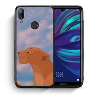 Thumbnail for Θήκη Αγίου Βαλεντίνου Huawei Y7 2019 Lion Love 2 από τη Smartfits με σχέδιο στο πίσω μέρος και μαύρο περίβλημα | Huawei Y7 2019 Lion Love 2 case with colorful back and black bezels