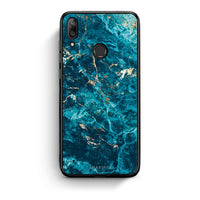 Thumbnail for Huawei Y7 2019 Marble Blue θήκη από τη Smartfits με σχέδιο στο πίσω μέρος και μαύρο περίβλημα | Smartphone case with colorful back and black bezels by Smartfits
