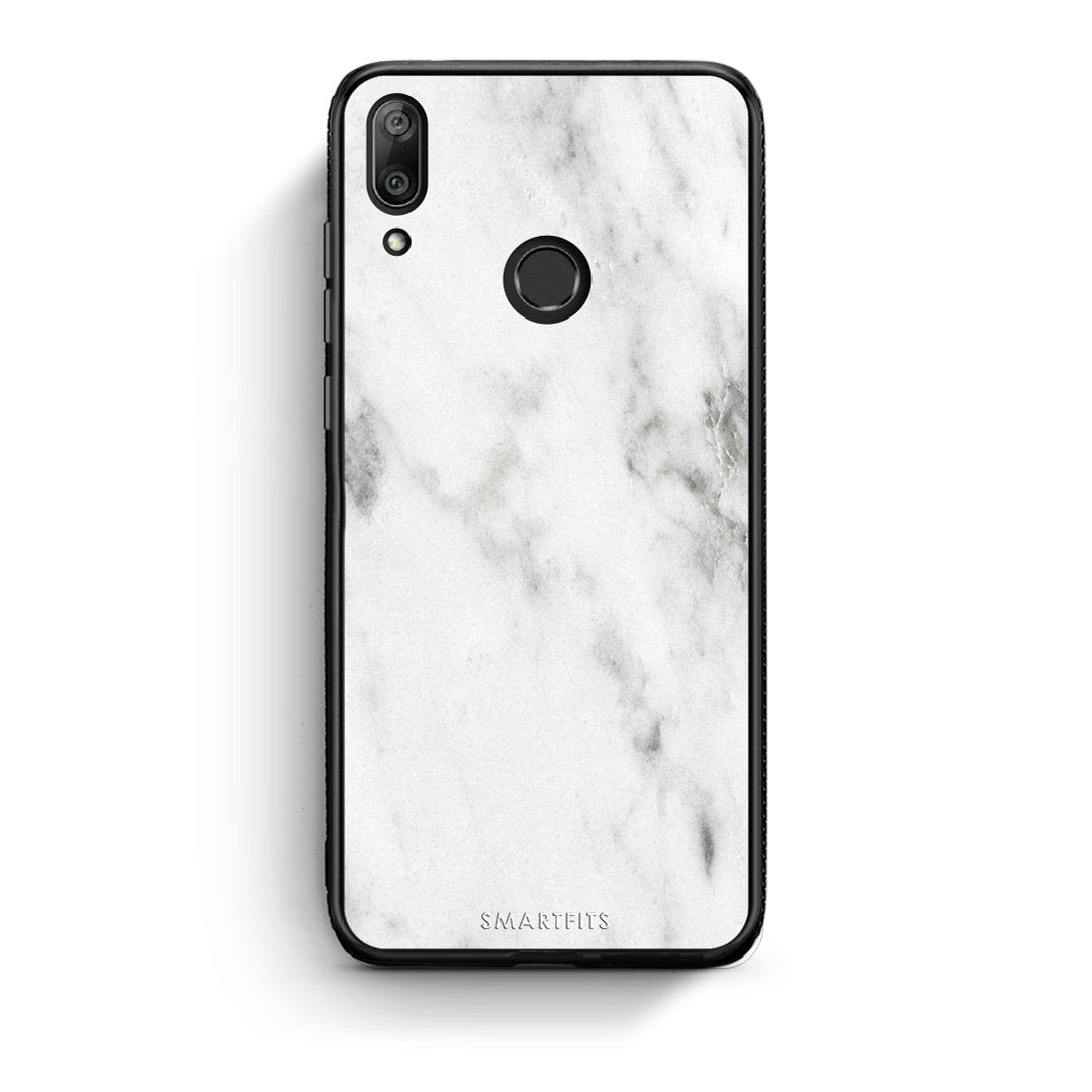 2 - Huawei Y7 2019 White marble case, cover, bumper