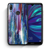 Thumbnail for Θήκη Huawei Y7 2019 Winter Paint από τη Smartfits με σχέδιο στο πίσω μέρος και μαύρο περίβλημα | Huawei Y7 2019 Winter Paint case with colorful back and black bezels