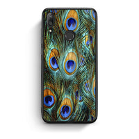Thumbnail for Huawei Y7 2019 Real Peacock Feathers θήκη από τη Smartfits με σχέδιο στο πίσω μέρος και μαύρο περίβλημα | Smartphone case with colorful back and black bezels by Smartfits