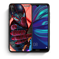Thumbnail for Θήκη Huawei Y7 2019 Spider Hand από τη Smartfits με σχέδιο στο πίσω μέρος και μαύρο περίβλημα | Huawei Y7 2019 Spider Hand case with colorful back and black bezels