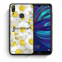 Thumbnail for Θήκη Huawei Y7 2019 Summer Daisies από τη Smartfits με σχέδιο στο πίσω μέρος και μαύρο περίβλημα | Huawei Y7 2019 Summer Daisies case with colorful back and black bezels