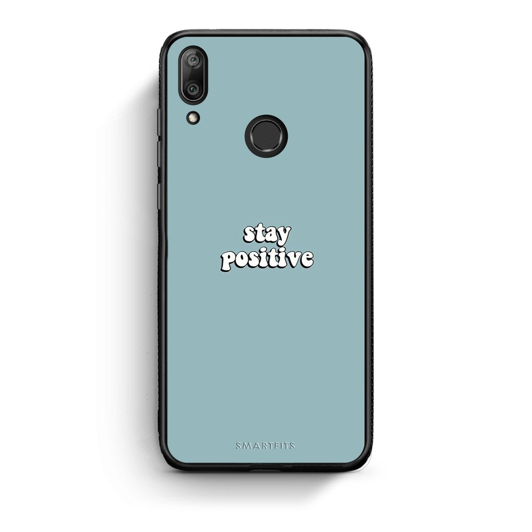 4 - Huawei Y7 2019 Positive Text case, cover, bumper