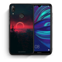 Thumbnail for Θήκη Huawei Y7 2019 Sunset Tropic από τη Smartfits με σχέδιο στο πίσω μέρος και μαύρο περίβλημα | Huawei Y7 2019 Sunset Tropic case with colorful back and black bezels