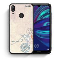 Thumbnail for Θήκη Huawei Y7 2019 Where Next από τη Smartfits με σχέδιο στο πίσω μέρος και μαύρο περίβλημα | Huawei Y7 2019 Where Next case with colorful back and black bezels