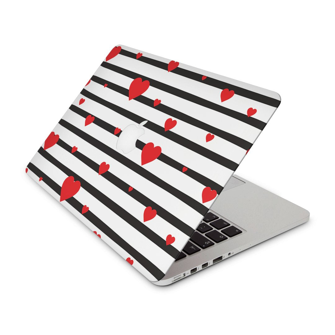 Valentine Stripes - Macbook Skin