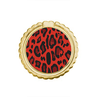 Thumbnail for Animal Red Leopard - Metal Mobile Ring