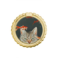 Thumbnail for Cat Goldfish - Metal Mobile Ring