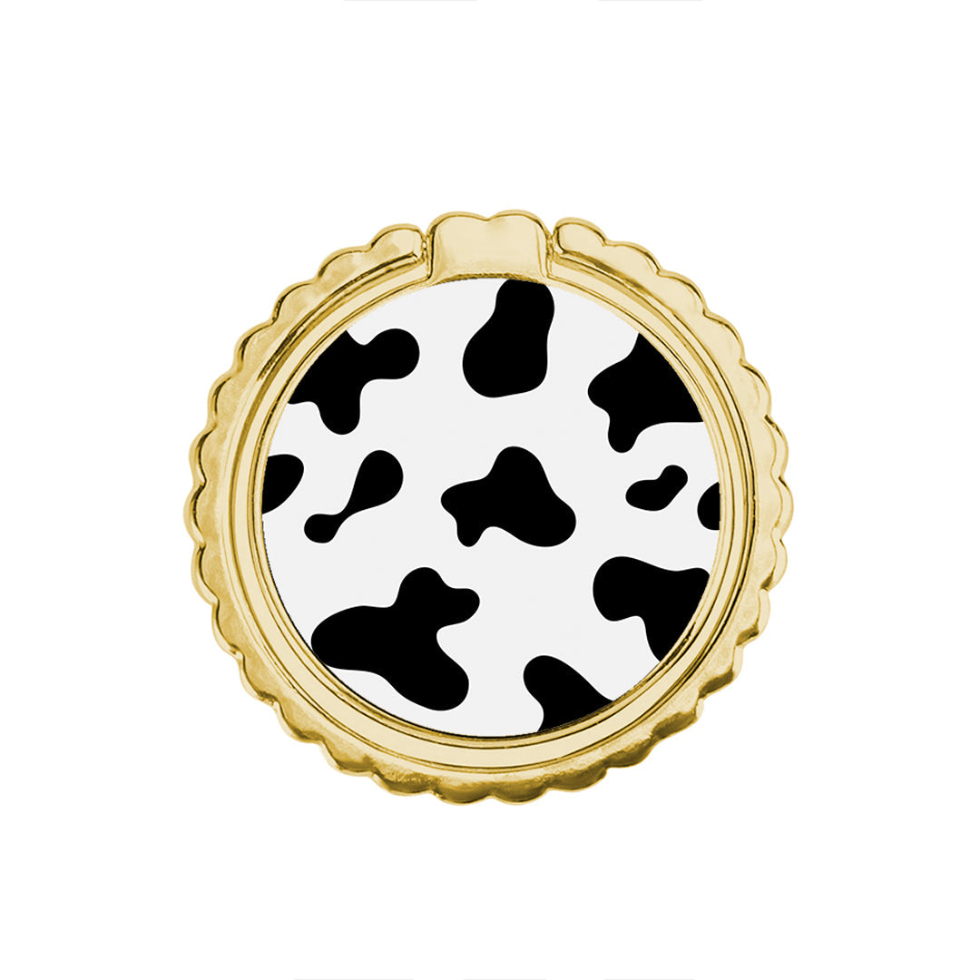 Cow Print - Metal Mobile Ring