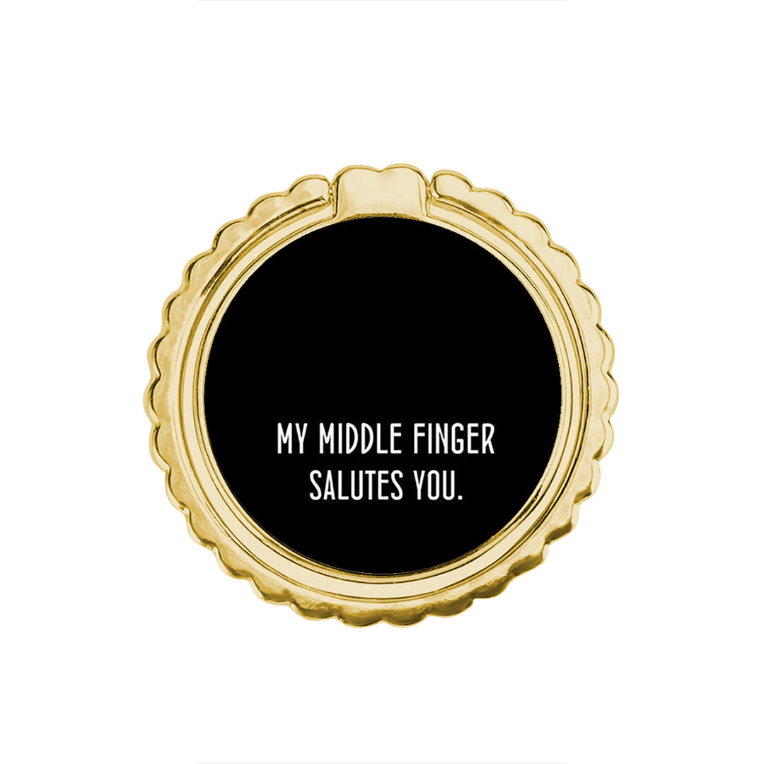 Salute - Metal Mobile Ring