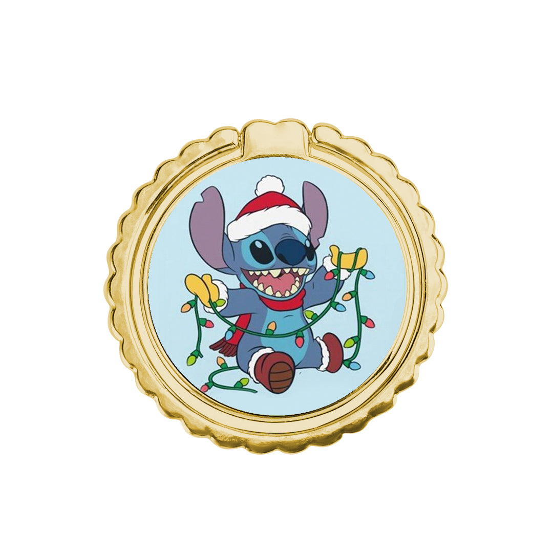 Santa Stich - Metal Mobile Ring