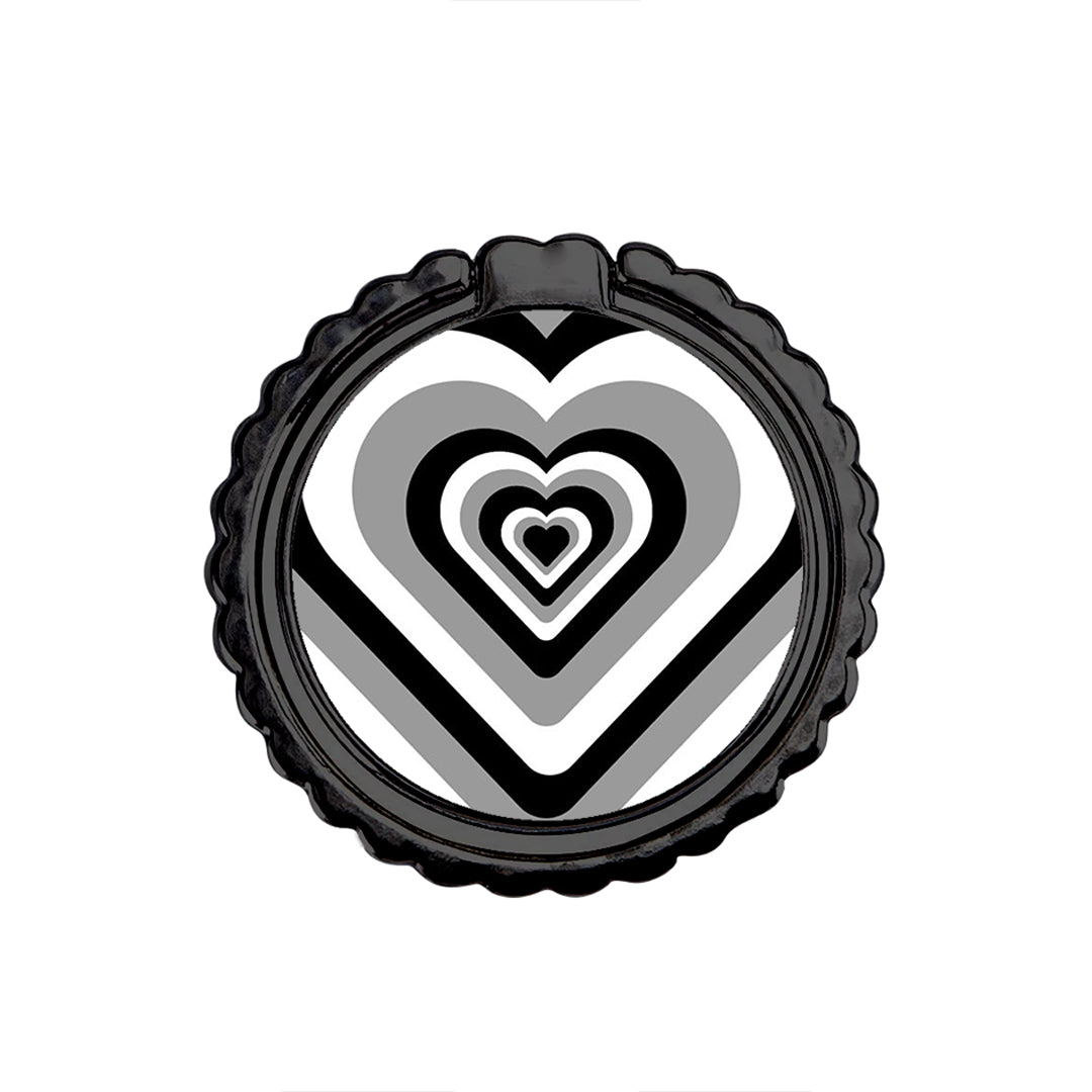 Black Hearts - Metal Mobile Ring